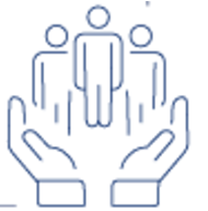 Group hands icon